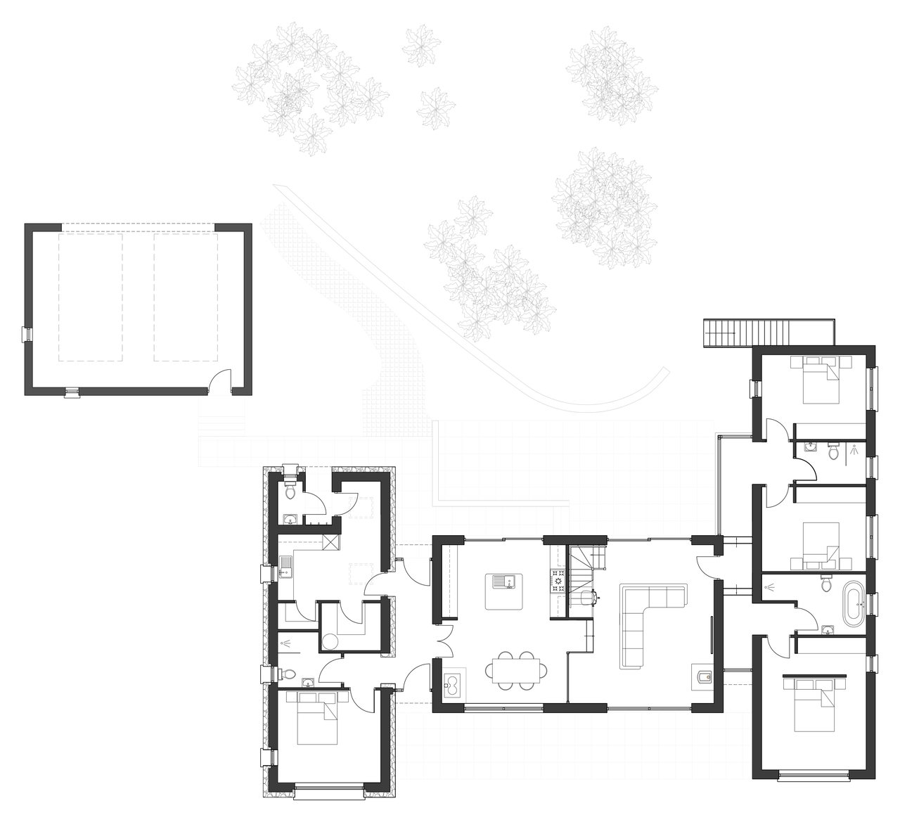 Ground floor plan of the dwelling