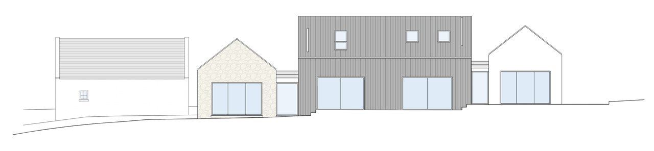 Front elevation drawing